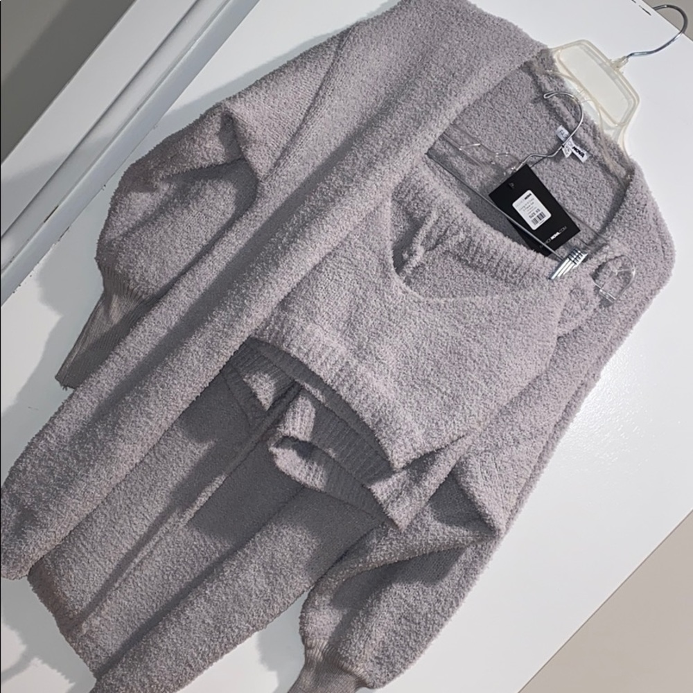 FashionNova Living In It Cozy 3 Piece Set